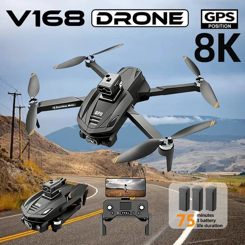 Drone Surveying - طائرة بدون طيار V168 GPS احترافية