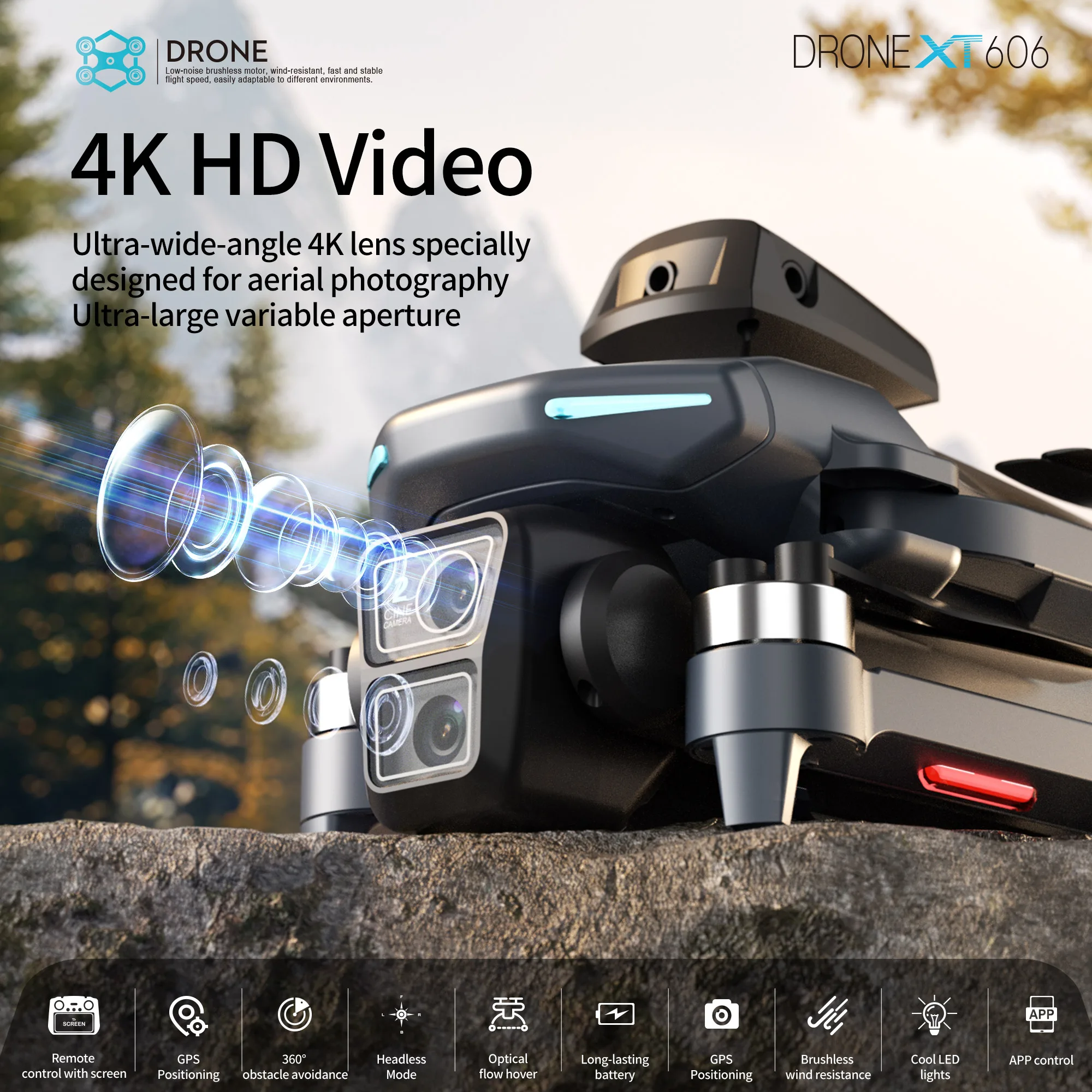 طائرة بدون طيار XT606 الأصلية  - مراجعة Drone Mapping وسعره