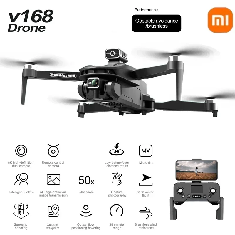 طائرة بدون طيار V168 GPS احترا - مراجعة Drone Surveying وسعره